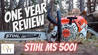 71 Stihl MS 500i Chainsaw Review  Best Firewood Chainsaw [upl. by Rickert365]