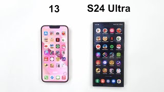 Samsung S24 Ultra vs iPhone 13  Speed Test [upl. by Behn]