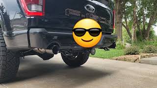 2023 F150 Tremor 50 Stock Exhaust vs Corsa Sport System [upl. by Anaid]