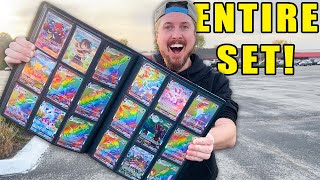 Trading for a 100 COMPLETE Evolving Skies Pokemon Card Binder [upl. by Farrica396]