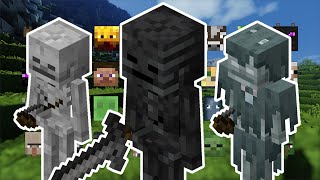 SKELETONS VS 3 OF EVERY MOB  MINECRAFT [upl. by Wiedmann]