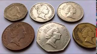 Queen Elizabeth ll Coins Collection 19921997 United Kingdom Pence old coins [upl. by Asirehc361]