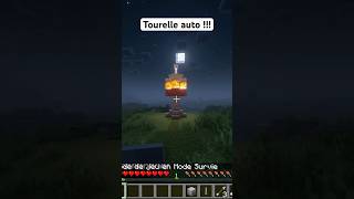 Tourelle auto  minecraft minecraftbuildingtutorial minecraftbuildingguide [upl. by Ttirb]