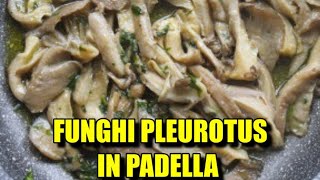 FUNGHI PLEUROTUS IN PADELLA CON AGLIO E PREZZEMOLO  Le ricette di Bmax [upl. by Pfosi]