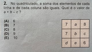 OBMEP 2024  RESOLVENDO PROVA NÍVEL 3  Qual é o valor de a  b c [upl. by Aneleasor]