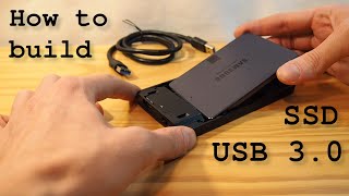 How to build an USB 30 external SSD • Tutorial and test [upl. by Allemac770]