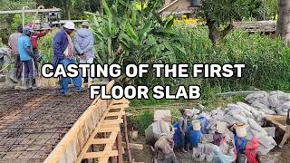 Building In Kenya AfricaEp 17 First Floor Slab Casting [upl. by Aloap]