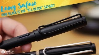 Just How Black is the Lamy Safari All Black Fountain Pen [upl. by Dearden347]