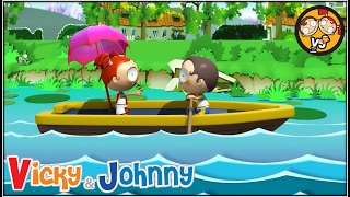 Vicky amp Johnny  Episode 53  ENJOY BOATING  Full Episode for Kids  2 MIN [upl. by Chas]