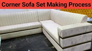 How To Make L Shape Corner Sofa Set  Modern Corner Sofa Designs 2023 [upl. by Nomor]