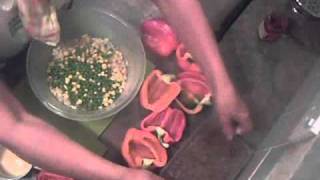 Once a Week Kitchen  How to Make Stuffed Peppers 2wmv [upl. by Evadnee159]