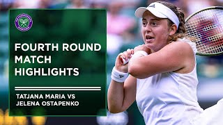 Jelena Ostapenko vs Tatjana Maria  Match Highlights  Wimbledon 2022 [upl. by Alper64]