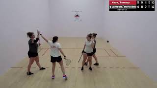 Womens Open Doubles SF LambertMorissette vs KeayRamsay  2024 Canadian National Championships [upl. by Lecirg100]