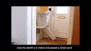 Stairlift Hinge Track Demonstration [upl. by Surazal]