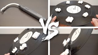 RONXS Plasma Arc Electric Lighter VS Vinyl Records Static Charge amp Foam Peanuts 4K Unboxing ASMR [upl. by Helsie]