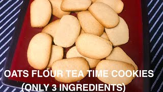 Oats Cookies RecipeOnly 3 IngredientsEgglessOat Flour Cookies Gluten Free CookiesOats Biscuits [upl. by Yrohcaz]