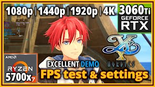 Ys X Nordics PC Demo  Ryzen 7 5700X amp RTX 3060 Ti  FPS Test and Settings [upl. by Watts330]