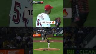 Aroldis Chapman faster pich [upl. by Airelav]