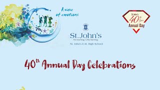 StJohns Vijayawada 40th Annual Day Celebrations 2024 [upl. by Meeka482]