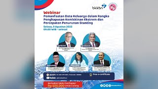 Webinar Pemanfaatan Data Keluarga dalam Rangka Penghapusan Kemiskinan Ekstrem amp PPS [upl. by Eaned837]