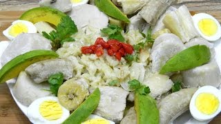 Ensalada de Bacalao con Viandas al estilo Boricua en Español [upl. by Einot]