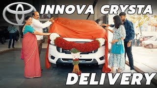 Taking Delivery of TOYOTA INNOVA CRYSTA 🔥  Bangalore  INDIA [upl. by Akerdnuhs]