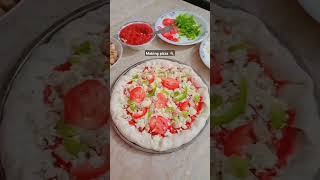 Making Pizza 🍕😁 shorts shortsfeed pizzalover makingpizza [upl. by Marisa]