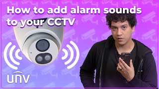 How to Add Custom Sounds to your Uniview Security Cameras Active Deterrence  TriGuard [upl. by Inamik]