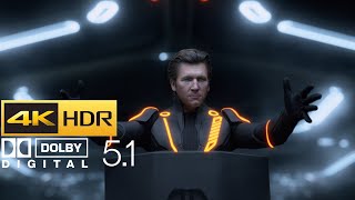 TRON Legacy  Clus Speech  Open Matte  HDR  4K  51 [upl. by Nittirb]