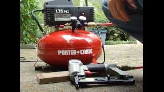 Porter Cable  Pancake Compressor  135 PSI  Demonstration [upl. by Bland66]