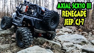 Jeep Renegade CJ7 110 Axial SCX10 III subscribe crawler [upl. by Codie941]