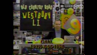 1980 Crazy Eddie quotThere are 9 super storesquot TV Commercial [upl. by Stavros]