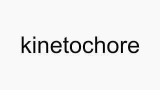 How to pronounce kinetochore [upl. by Nnyre]