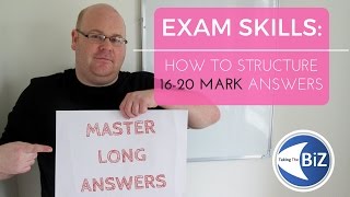 A level Business Revision  Answering 1620 Mark Questions [upl. by Aened]