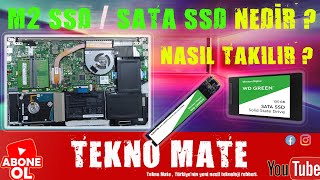 LAPTOPA SSD TAKTIK  M2 SSD Nedir  SATA SSD Nedir  Nasıl Takılır [upl. by Ode]