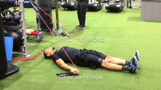 Supine hip flexion three second iso [upl. by Chev]