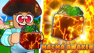 NOOB to PRO With AWAKENED Magma in Blox Fruits [upl. by Basham]