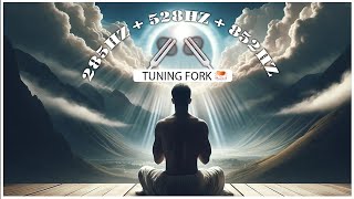 285Hz  528Hz  852Hz Triple Tuning Fork Pure Tone Healing Solfeggio Frequency [upl. by Surazal244]