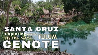 Unforgettable cenote Santa Cruz Tulum  Eco Park with Cenote [upl. by Alcine57]