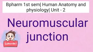 Neuromuscular junction [upl. by Muriah]