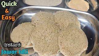 ఇన్స్తంట్ జొన్న ఇడ్లీ  Instant Jonna idli  Jowar idli  jowar idli in Telugu  Jonna Idli [upl. by Lotsyrc446]