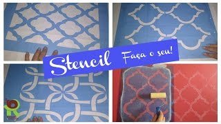 Como fazer STENCIL para pinturas  Reutilizando Radiografias  Decorando e Reciclando [upl. by Ekrub]