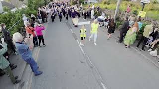 Brighouse amp Rastrick Brass Band March up to Lydgate  Whit Friday Brass Band 2023 [upl. by Valry]