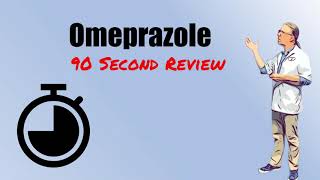 Omeprazole 90 Second Review  20 mg Dose Uses and Side Effects [upl. by Anerbes762]