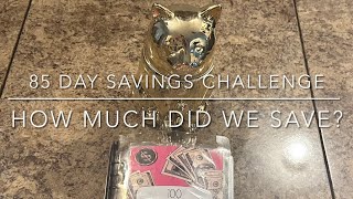 2024 Second 100 Envelope Savings Challenge 85 Envelopes Unstuffing and Counting [upl. by Leizar957]