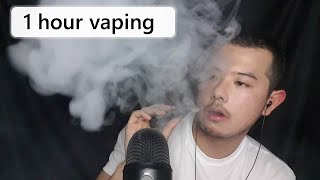 ASMR 1 hour nothing but vaping vape asmr ecig asmr [upl. by Matusow772]