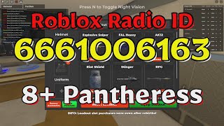 Pantheress Roblox Radio CodesIDs [upl. by Novikoff376]