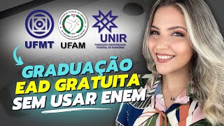 3 EDITAIS de GRADUAÇÃO EAD GRATUITA de FEDERAIS SEM USAR ENEM  1200 VAGAS  Mari Rel [upl. by Akimahc]