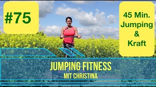 75 Jumping Fitness 45 Minuten Trampolin Rebounder Workout Balance amp Kraft [upl. by Dahcir10]