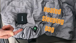 First Impressions  Antarctica Gear Heated Sleeping Bag [upl. by Kenward]